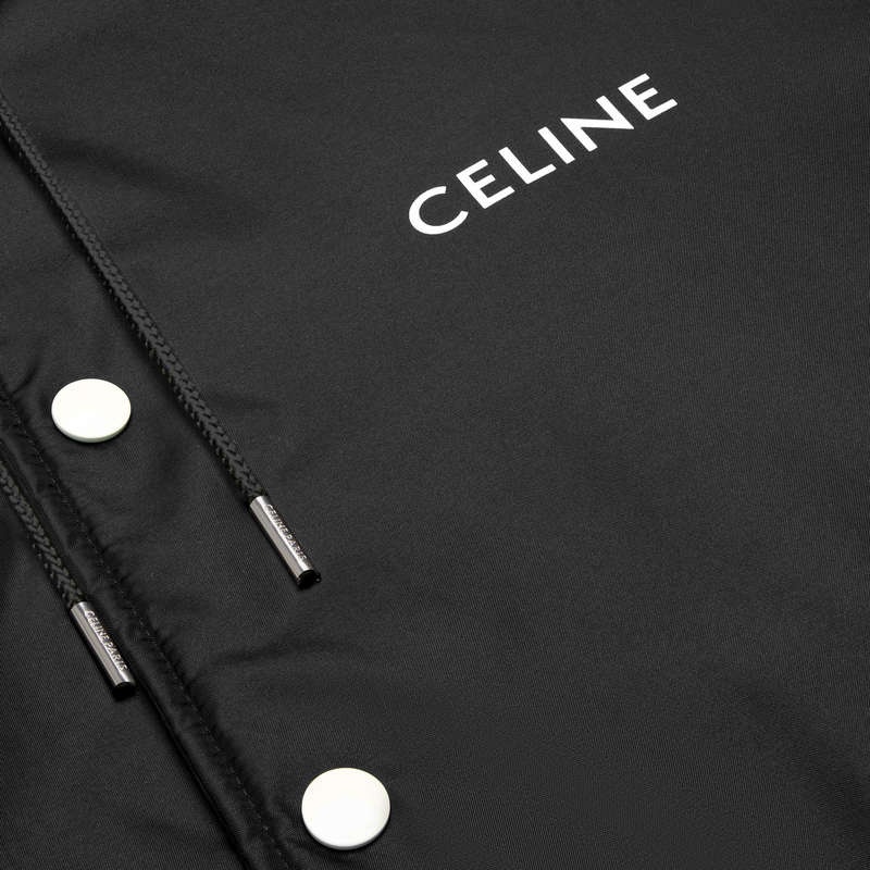 Celine Mit Kapuze Teddy In Light Nylon Blousons Schwarz | CL-591953