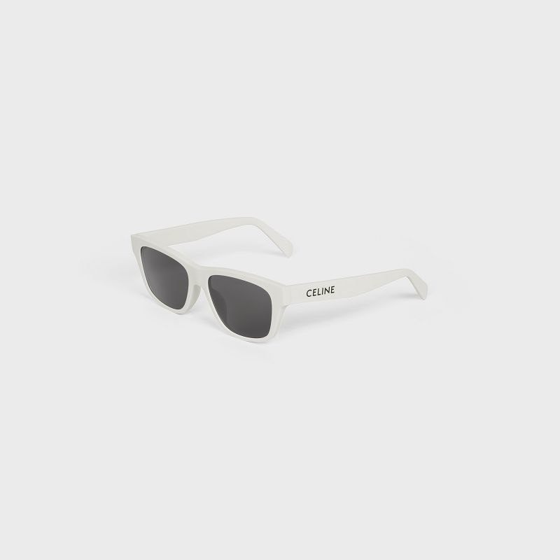 Celine Monochroms 05 In Acetate Sonnenbrille Weiß | CL-591748