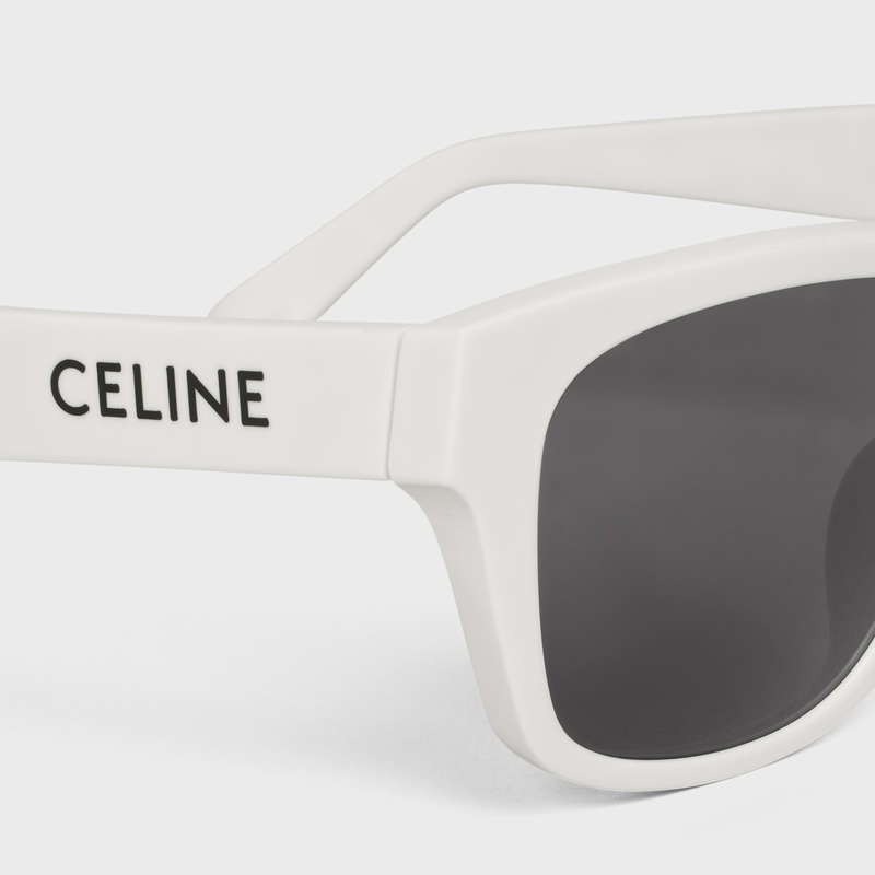 Celine Monochroms 05 In Acetate Sonnenbrille Weiß | CL-591748