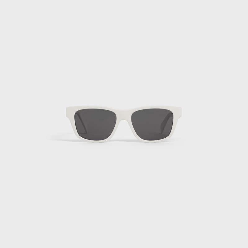 Celine Monochroms 05 In Acetate Sonnenbrille Weiß | CL-591748