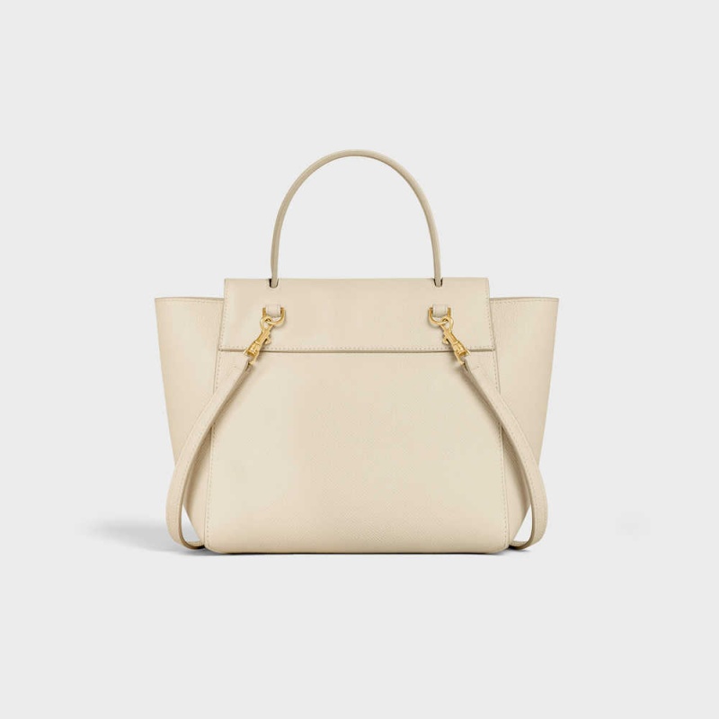 Celine Nano In Grained Calfskin Gürteltasche Beige | CL-593059