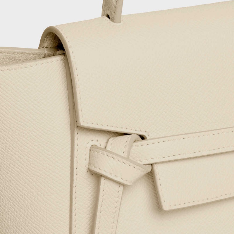 Celine Nano In Grained Calfskin Gürteltasche Beige | CL-593059