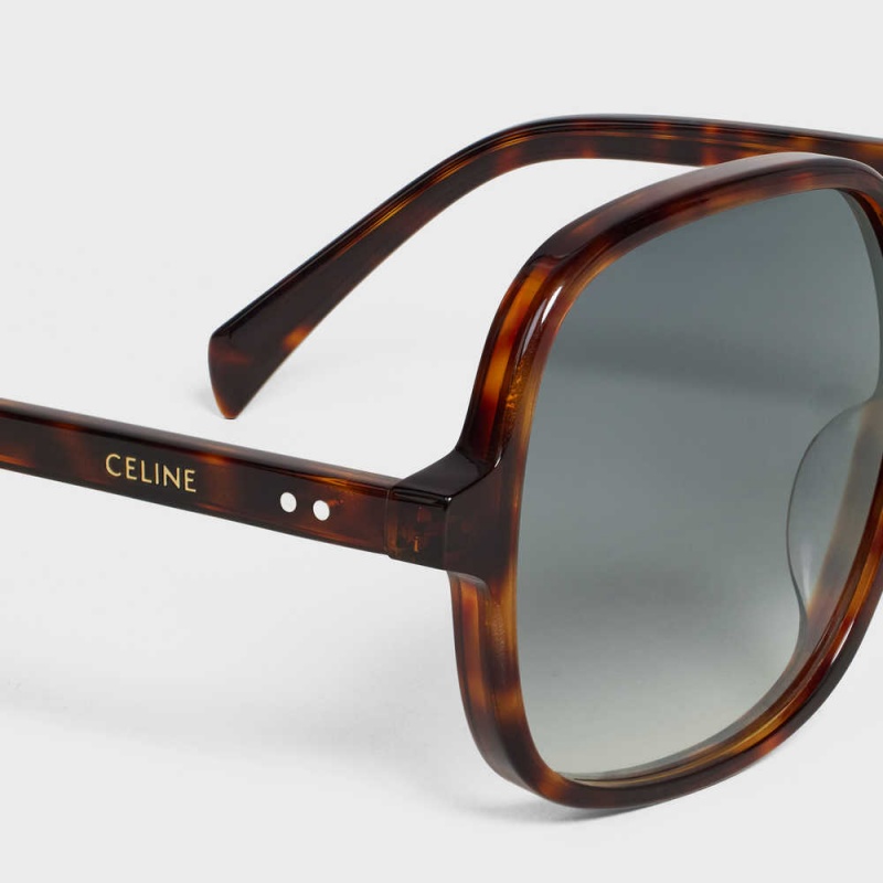 Celine Oversized S244 In Acetate Sonnenbrille Rot | CL-592435