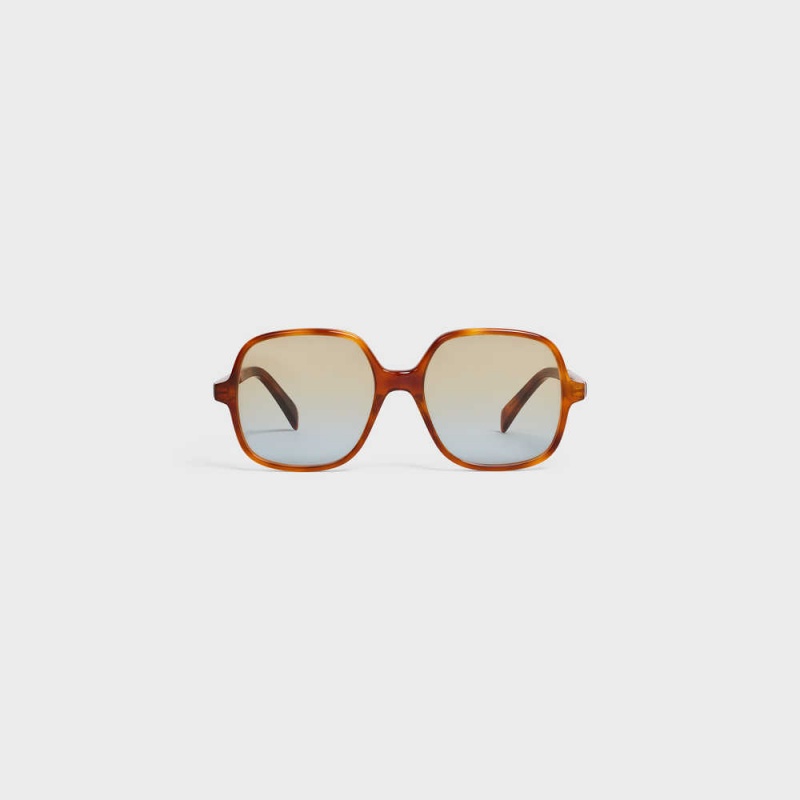 Celine Oversized S244 In Acetate Sonnenbrille Braun | CL-592434