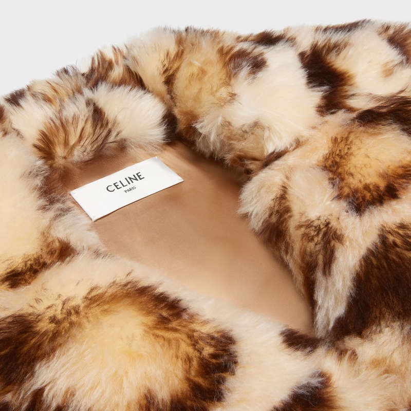 Celine Peain Leopard-print Cashmere Mäntel Leopard | CL-591981