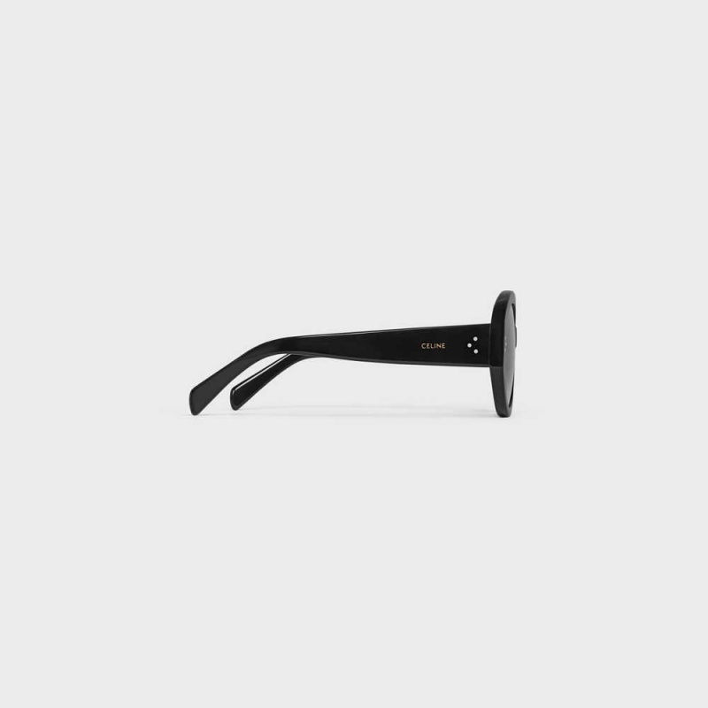 Celine Round S240 In Acetate Sonnenbrille Schwarz | CL-592432