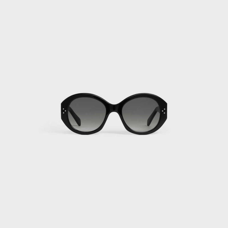 Celine Round S240 In Acetate Sonnenbrille Schwarz | CL-592432