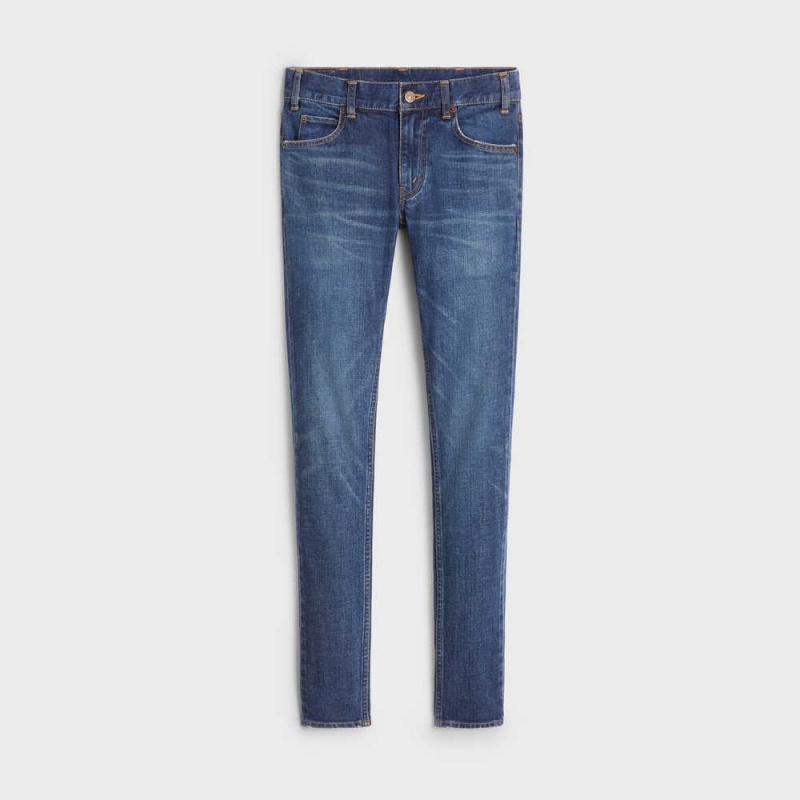 Celine Schlank Jeans In Dark Union Wash Denim Hose Dunkelwaschen | CL-592730