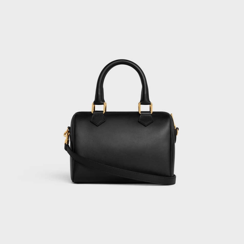 Celine Small Boston In Smooth Calfskin Cuir Triomphe Schwarz | CL-593148