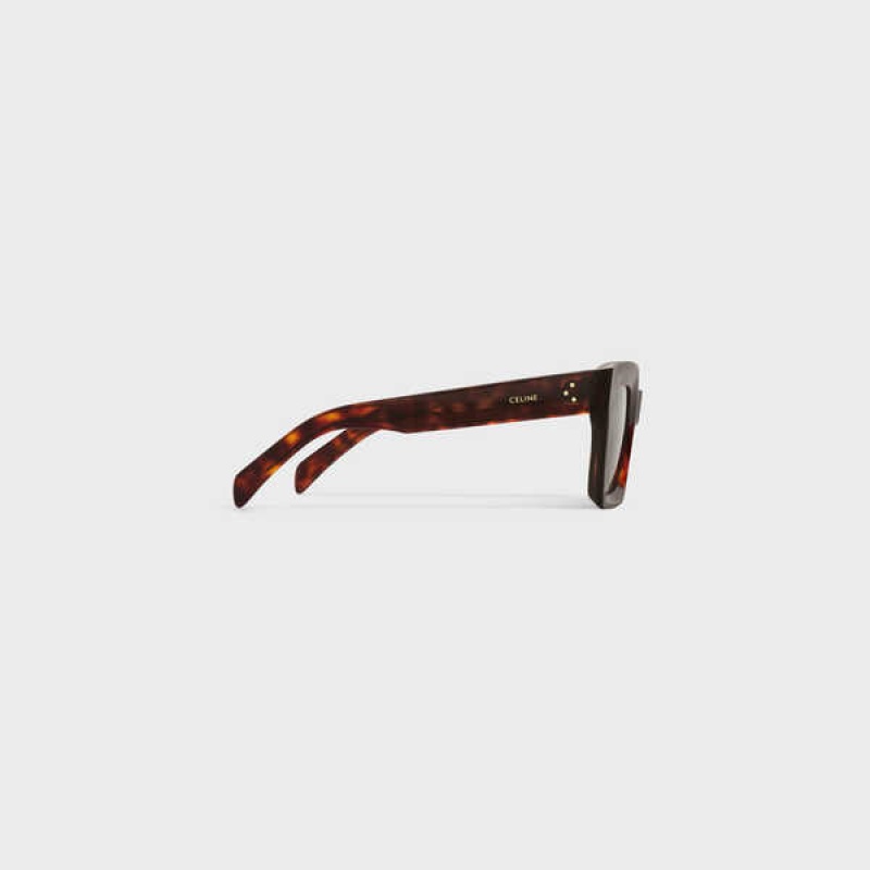 Celine Square S130 In Acetate Sonnenbrille Rot | CL-592440