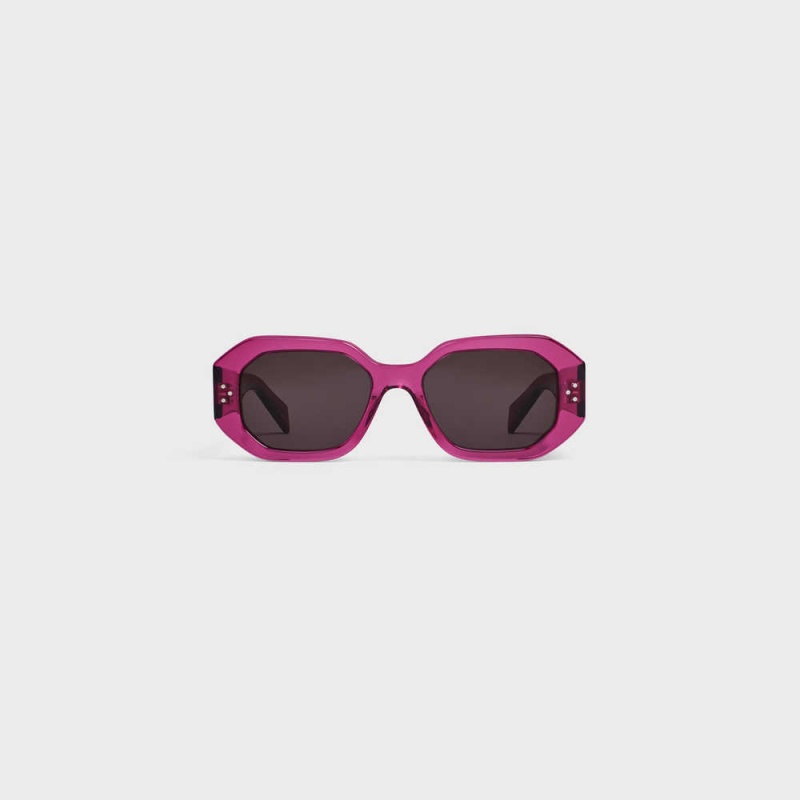 Celine Square S255 In Acetate Sonnenbrille Rosa | CL-592403