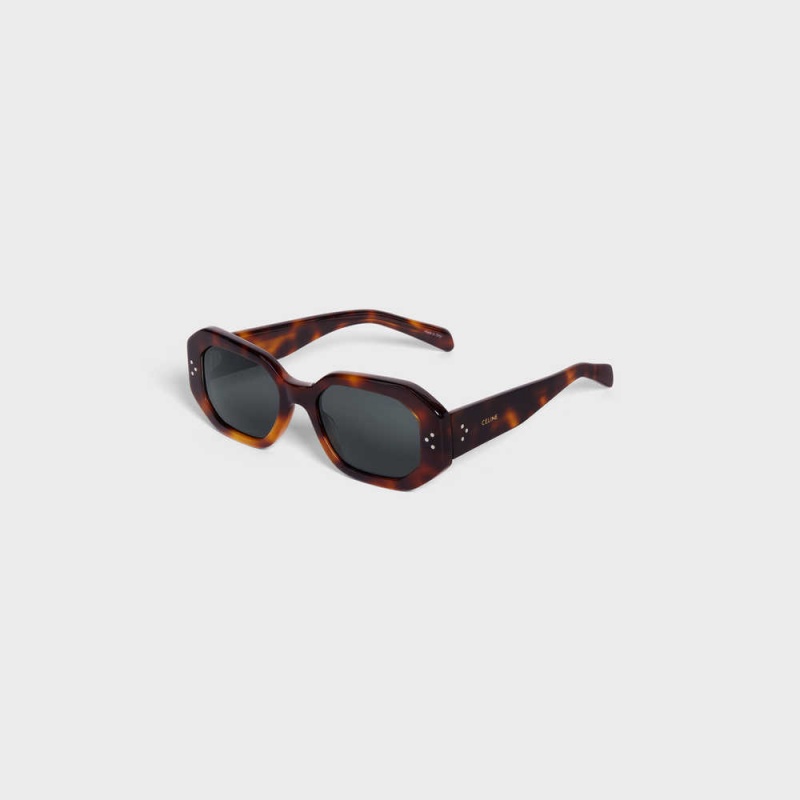 Celine Square S255 In Acetate Sonnenbrille Braun | CL-592402