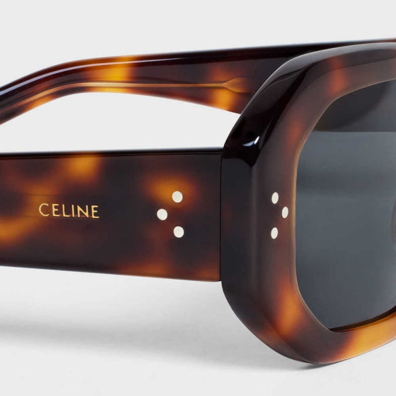 Celine Square S255 In Acetate Sonnenbrille Braun | CL-592402