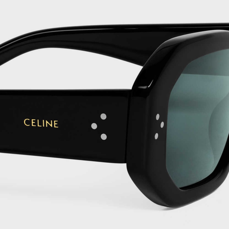 Celine Square S255 In Acetate Sonnenbrille Schwarz | CL-592401