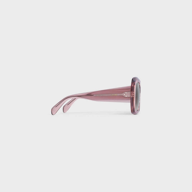 Celine Square S263 In Acetate Sonnenbrille Rosa | CL-592377