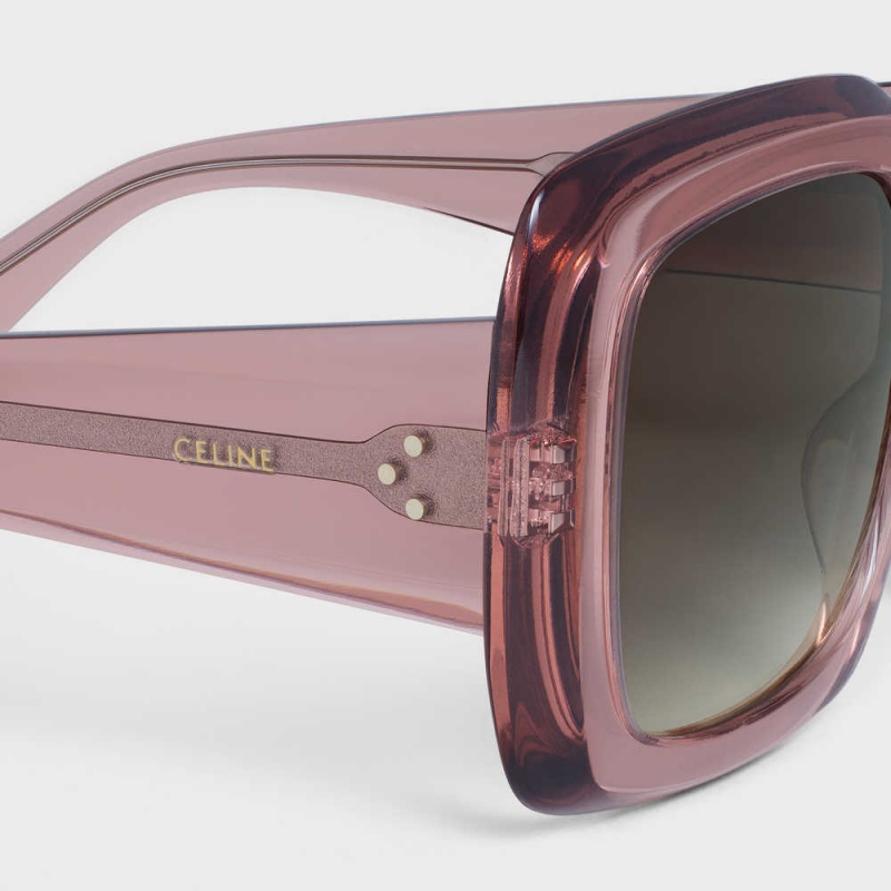 Celine Square S263 In Acetate Sonnenbrille Rosa | CL-592377