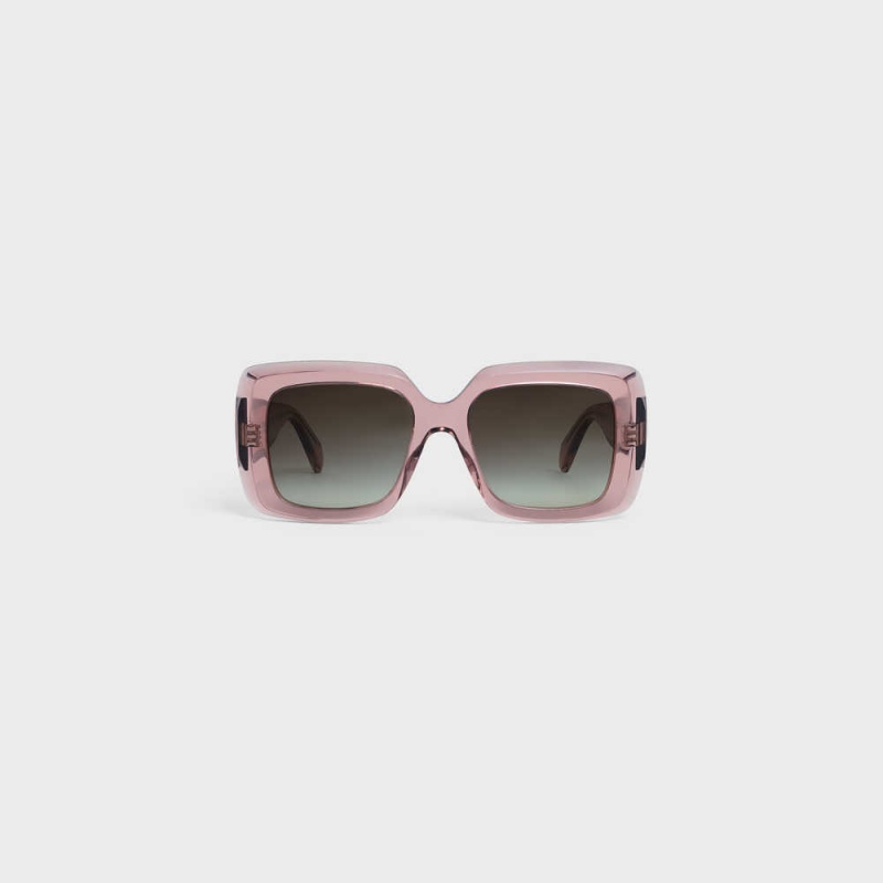 Celine Square S263 In Acetate Sonnenbrille Rosa | CL-592377