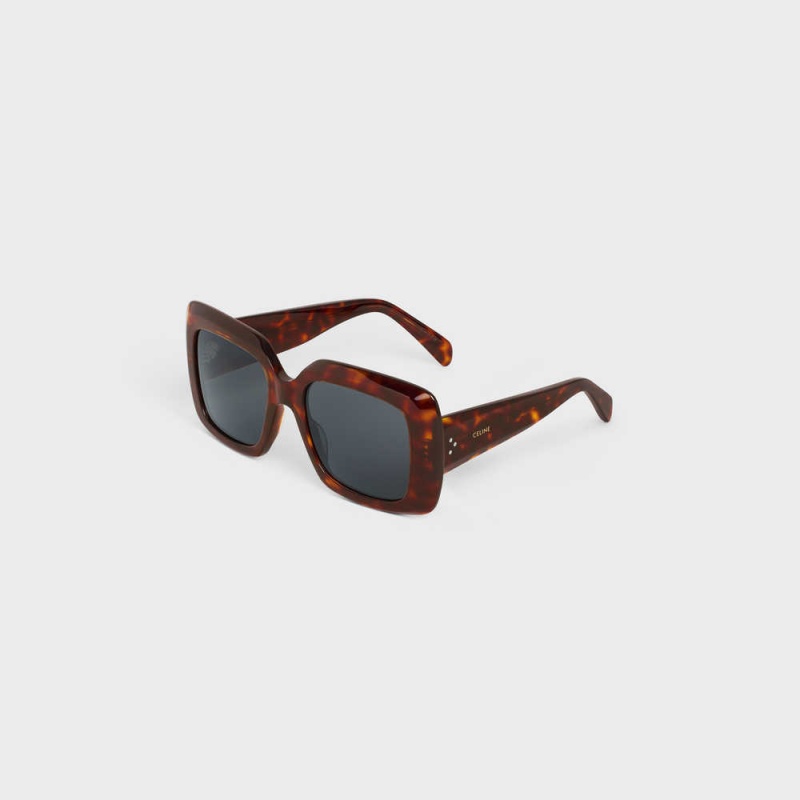 Celine Square S263 In Acetate Sonnenbrille Braun | CL-592376