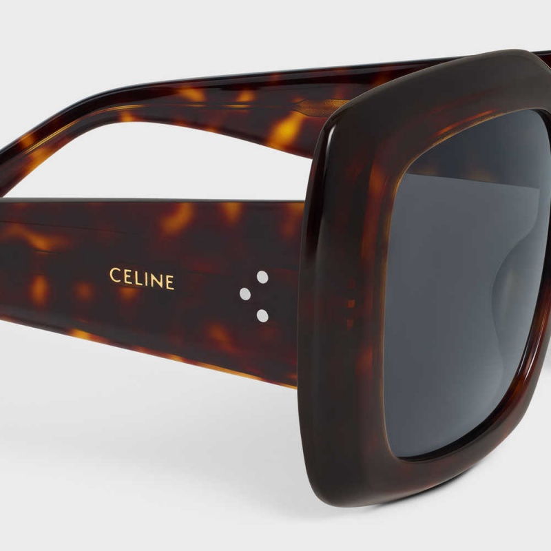 Celine Square S263 In Acetate Sonnenbrille Braun | CL-592376