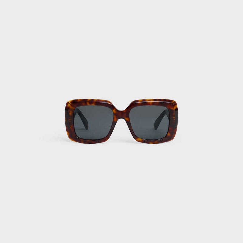 Celine Square S263 In Acetate Sonnenbrille Braun | CL-592376