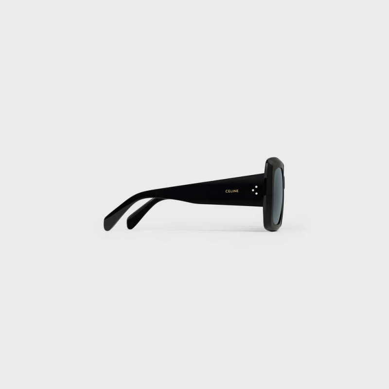 Celine Square S263 In Acetate Sonnenbrille Schwarz | CL-592374