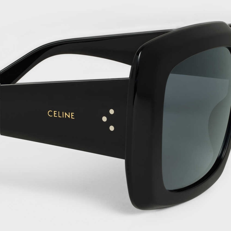 Celine Square S263 In Acetate Sonnenbrille Schwarz | CL-592374