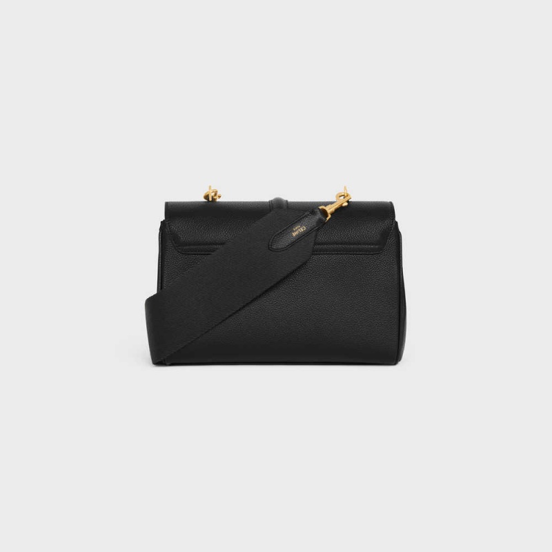 Celine Teen Soft In Supple Grained Calfskin 16 Schwarz | CL-593260