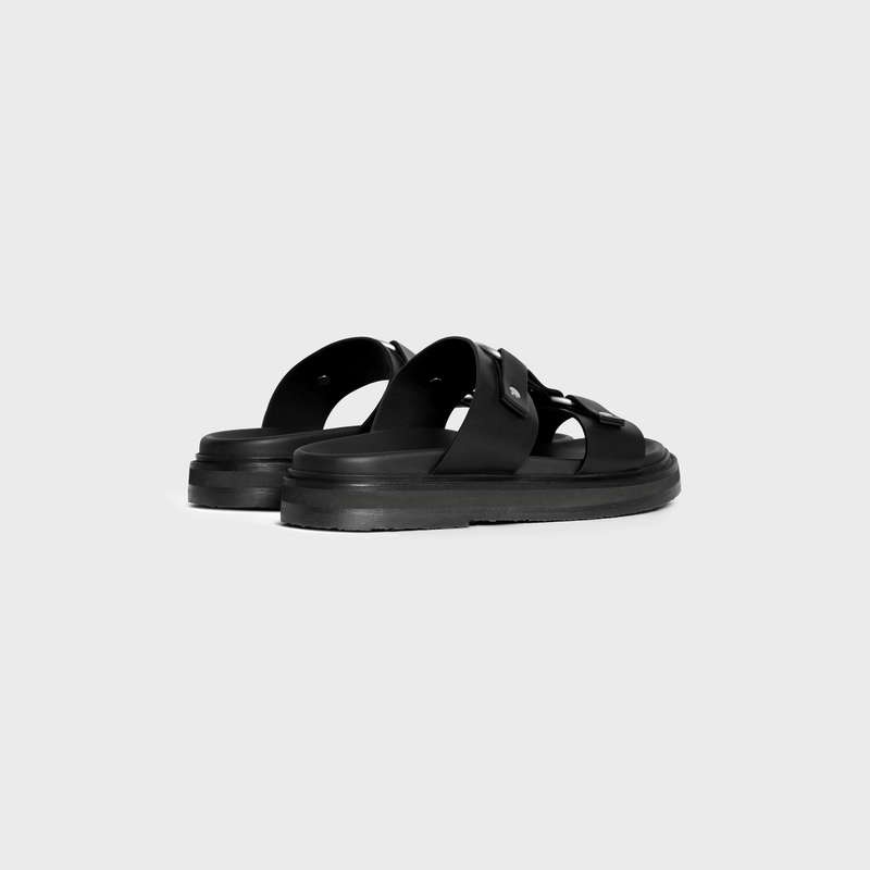 Celine Tippi In Calfskin - Vegetal Tanning Sandalen Schwarz | CL-591888