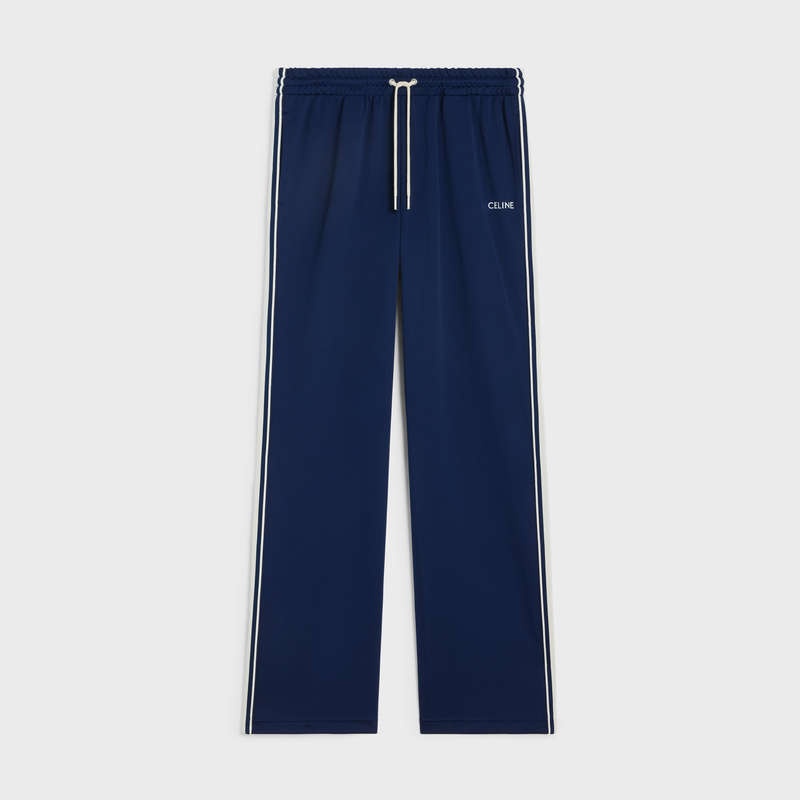 Celine Tracksuit In Double Face Jersey Hose Navy Weiß | CL-592037