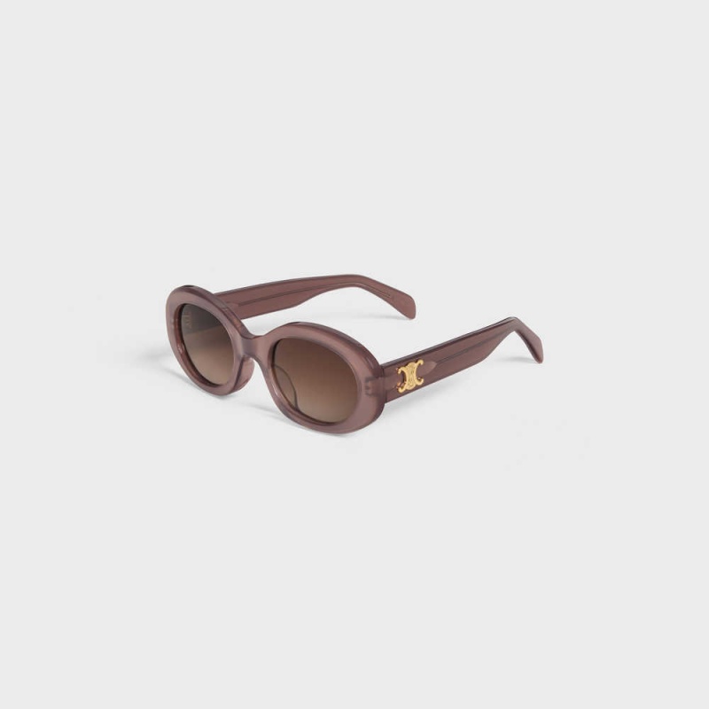 Celine Triomphe 01 In Acetate Sonnenbrille Weiß | CL-592382