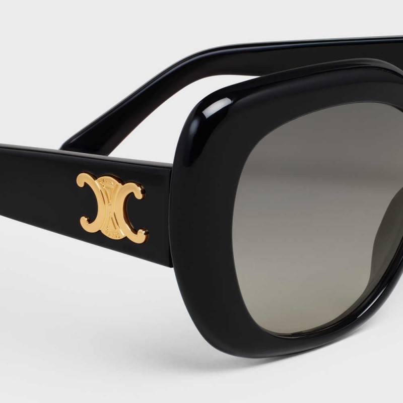 Celine Triomphe 06 In Acetate Sonnenbrille Schwarz | CL-592405