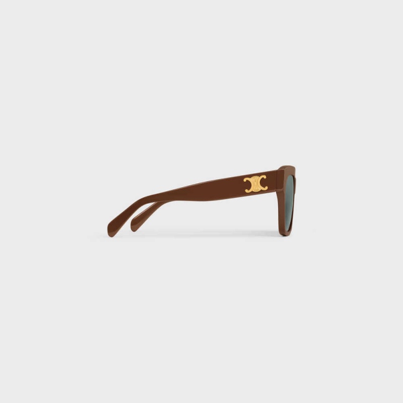 Celine Triomphe 09 In Acetate Sonnenbrille Schokolade | CL-592390