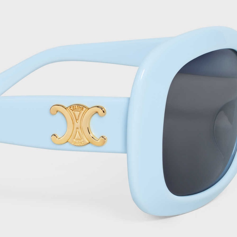 Celine Triomphe 10 In Acetate Sonnenbrille Hellblau | CL-592398