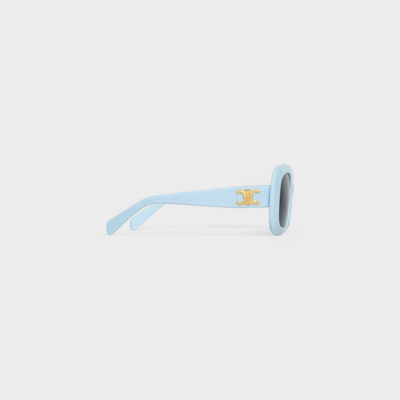 Celine Triomphe 10 In Acetate Sonnenbrille Hellblau | CL-592398