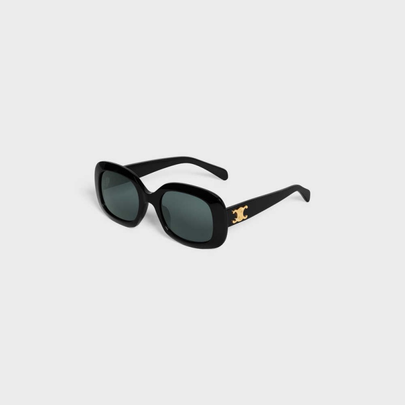 Celine Triomphe 10 In Acetate Sonnenbrille Schwarz | CL-592396