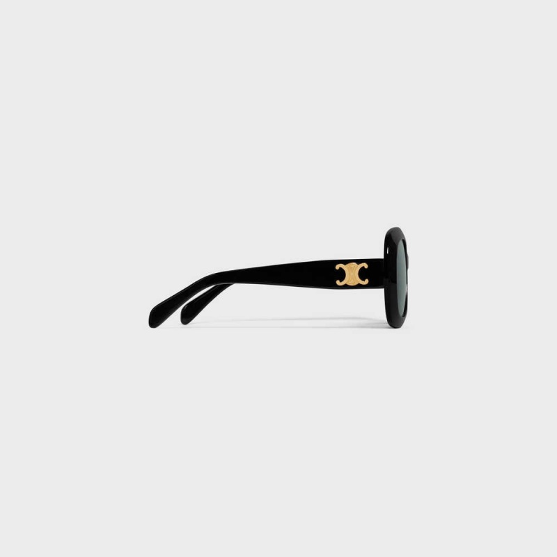 Celine Triomphe 10 In Acetate Sonnenbrille Schwarz | CL-592396