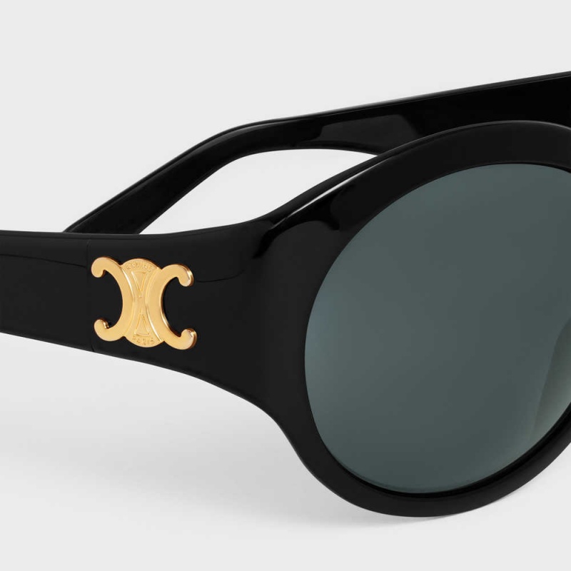 Celine Triomphe 11 In Acetate Sonnenbrille Schwarz | CL-592372