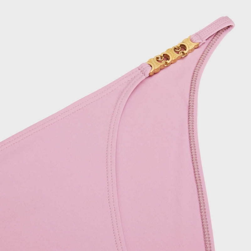 Celine Triomphe Bottom In Matte Jersey Bademode Rosa | CL-592769