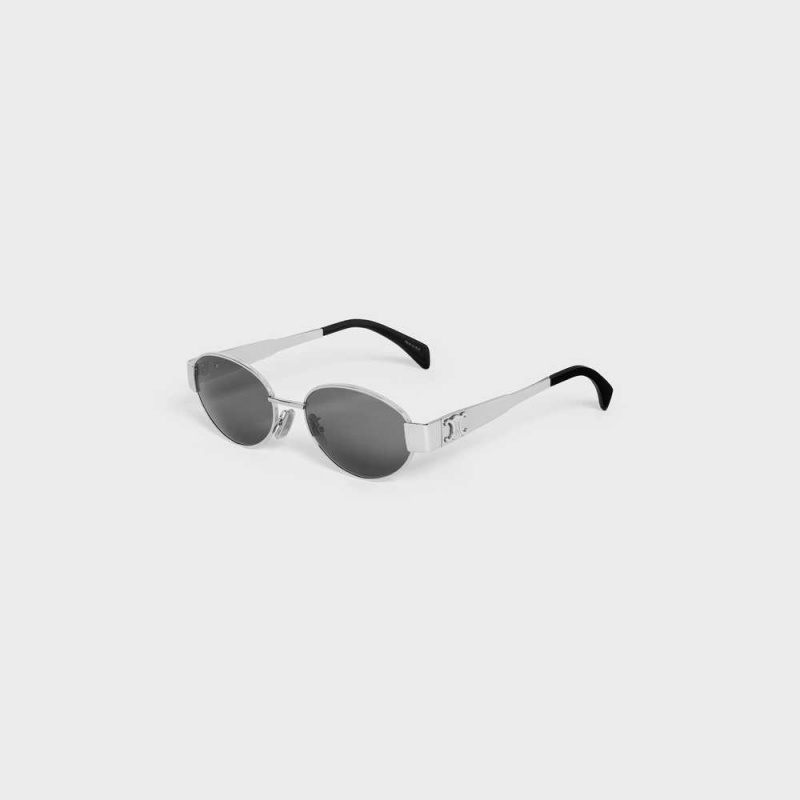 Celine Triomphe Metal 01 In Metal Sonnenbrille Silber | CL-592400