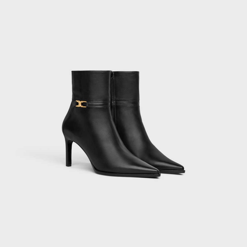 Celine Verneuil With Triomphe In Calfskin Stiefel Schwarz | CL-592493