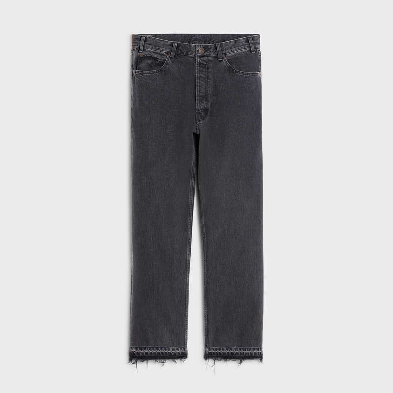 Celine Wesley Jeans In Charcoal Wash Denim Hose Grau Waschen | CL-592052