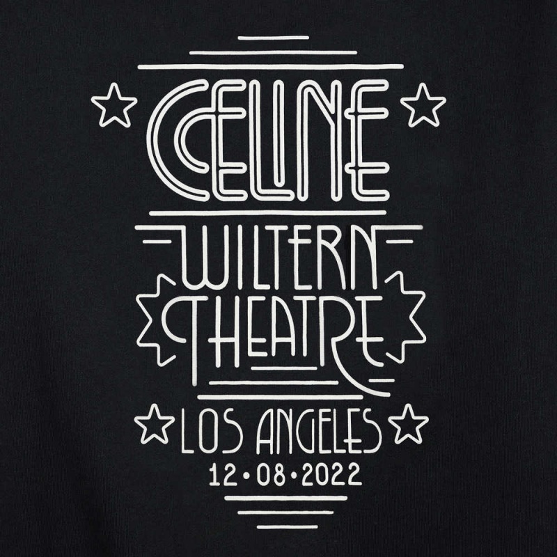 Celine Wiltern Hoodie In Baumwoll Fleece Sweatshirts Schwarz Weiß | CL-592802