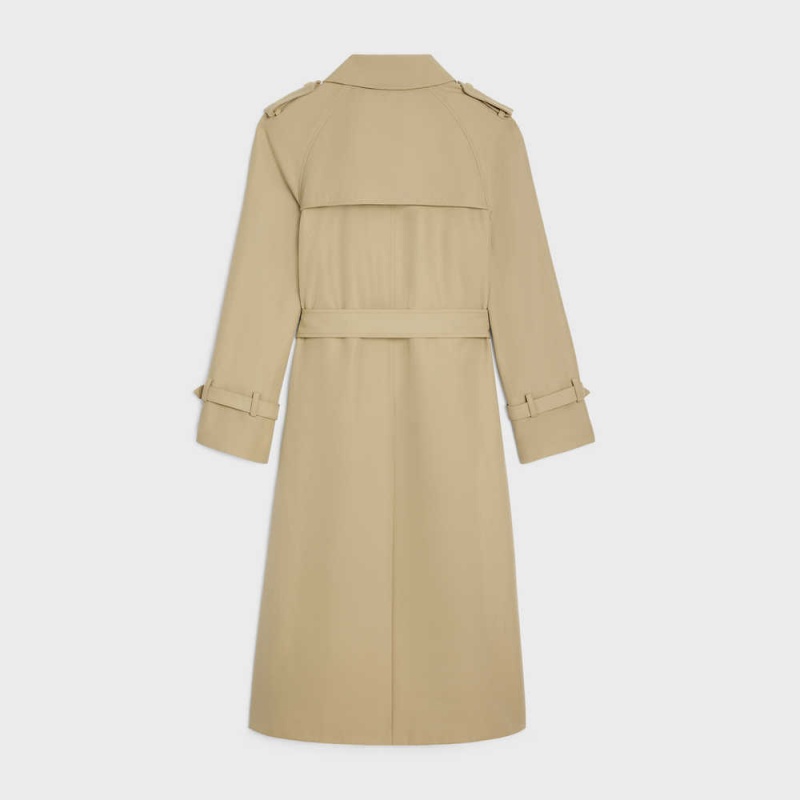 Celine Wiltern Trench In Baumwoll Gabardine Mäntel Beige | CL-592620